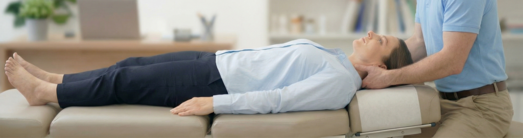 Chiropractor providing treatment to patient in Ottawa clinic
