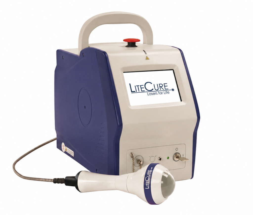 Class IV deep tissue laser therapy device used at chiropractic clinic in Ottawa